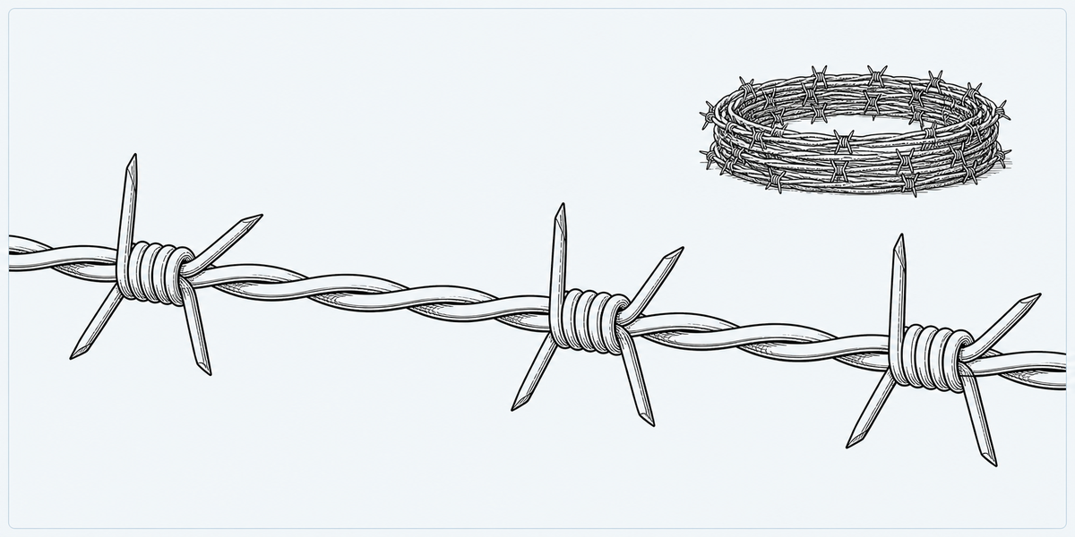 Barbed Wire structure detail image showing key components and connections