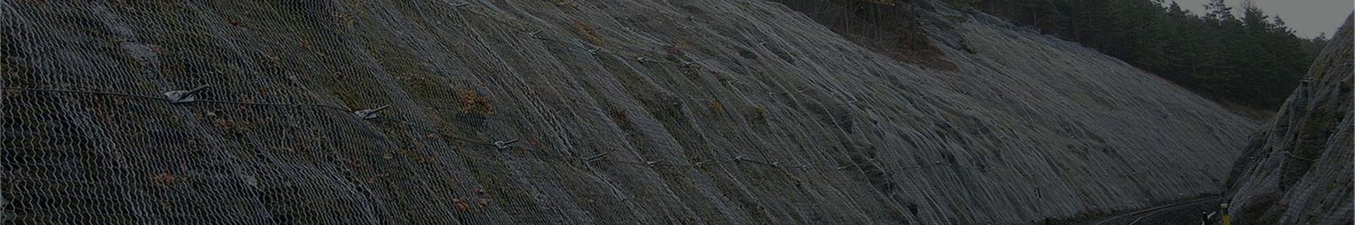 Chain Link Slope Protection Net product photo showing the product structure