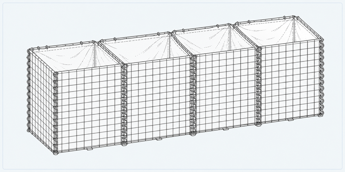 Defense Barrier structure detail image showing key components and connections