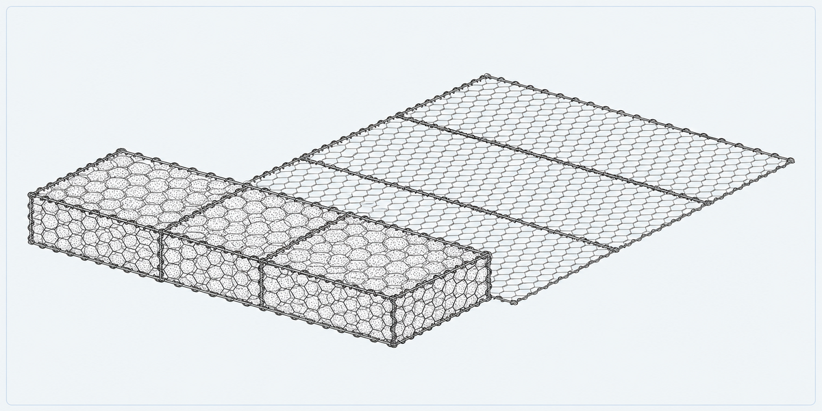 Reinforced Terramesh structure detail image showing key components and connections