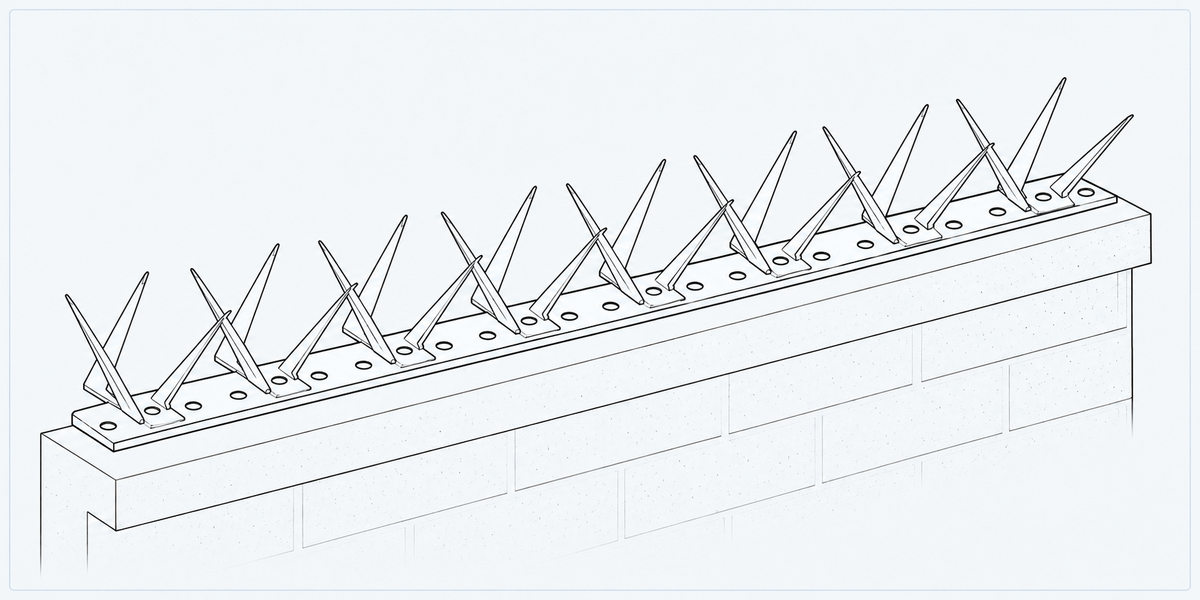 Wall Spike structure detail image showing key components and connections